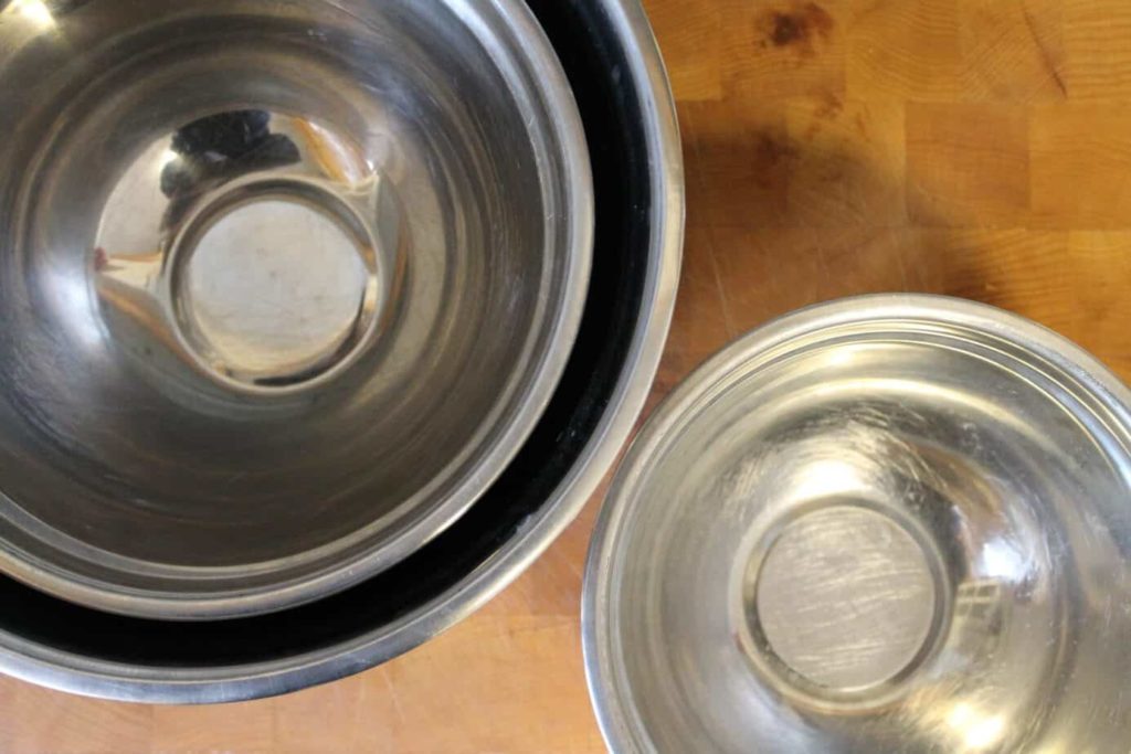 Stainless steel bowls