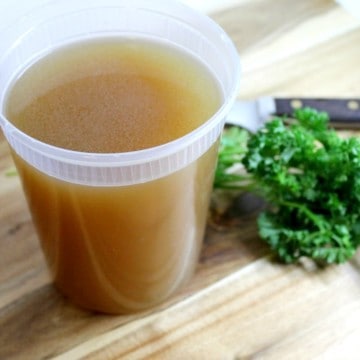 Learn how to make your own chicken stock at home. A great addition to soups and sauces, and it helps reduce waste!