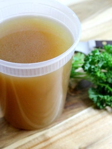 Learn how to make your own chicken stock at home. A great addition to soups and sauces, and it helps reduce waste!