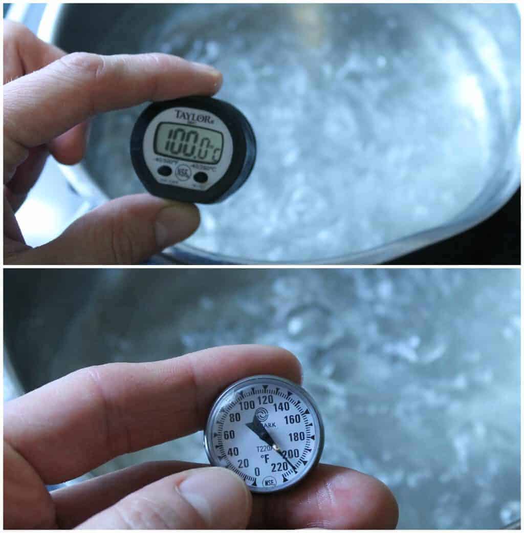 thermometer at 100C