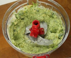 Avocado and Cilantro Mayo. Seasoned with lemon salt and pepper