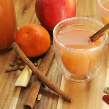 A warm spiced up apple cider, perfect to relax with on a cool fall day.