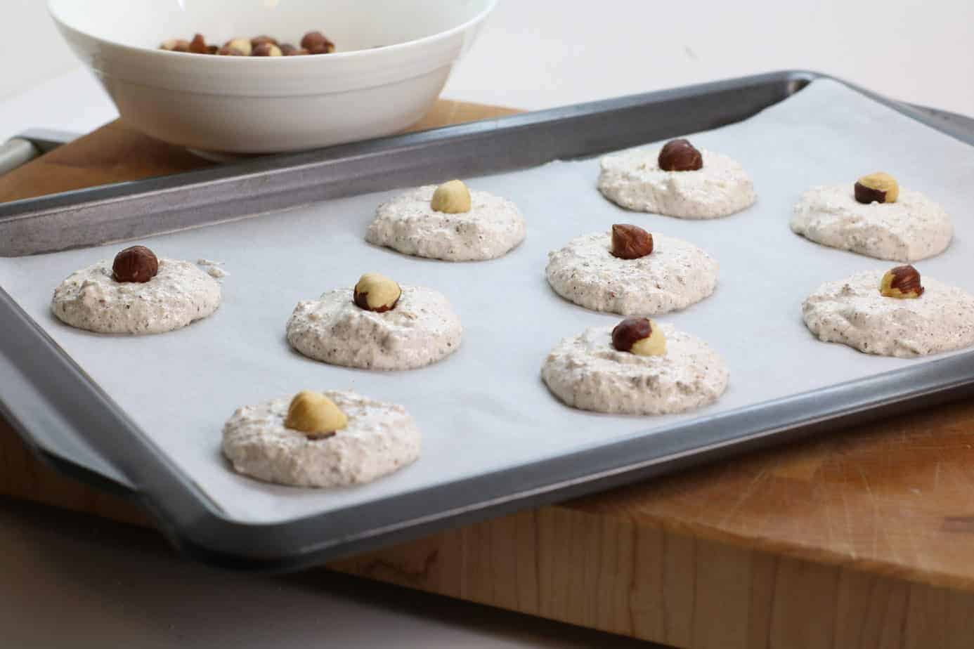 These Hazelnut Meringue Cookies take 30 minutes to make and only require four ingredients!!