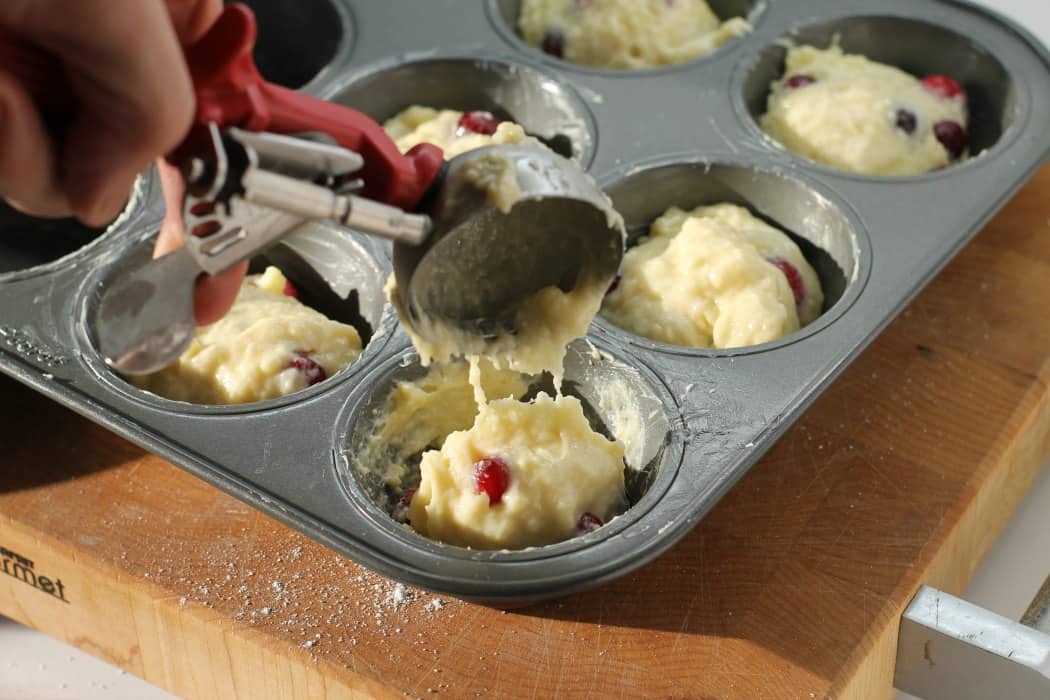 Make bakery-style cranberry muffins at home! easy to make & the perfect breakfast!