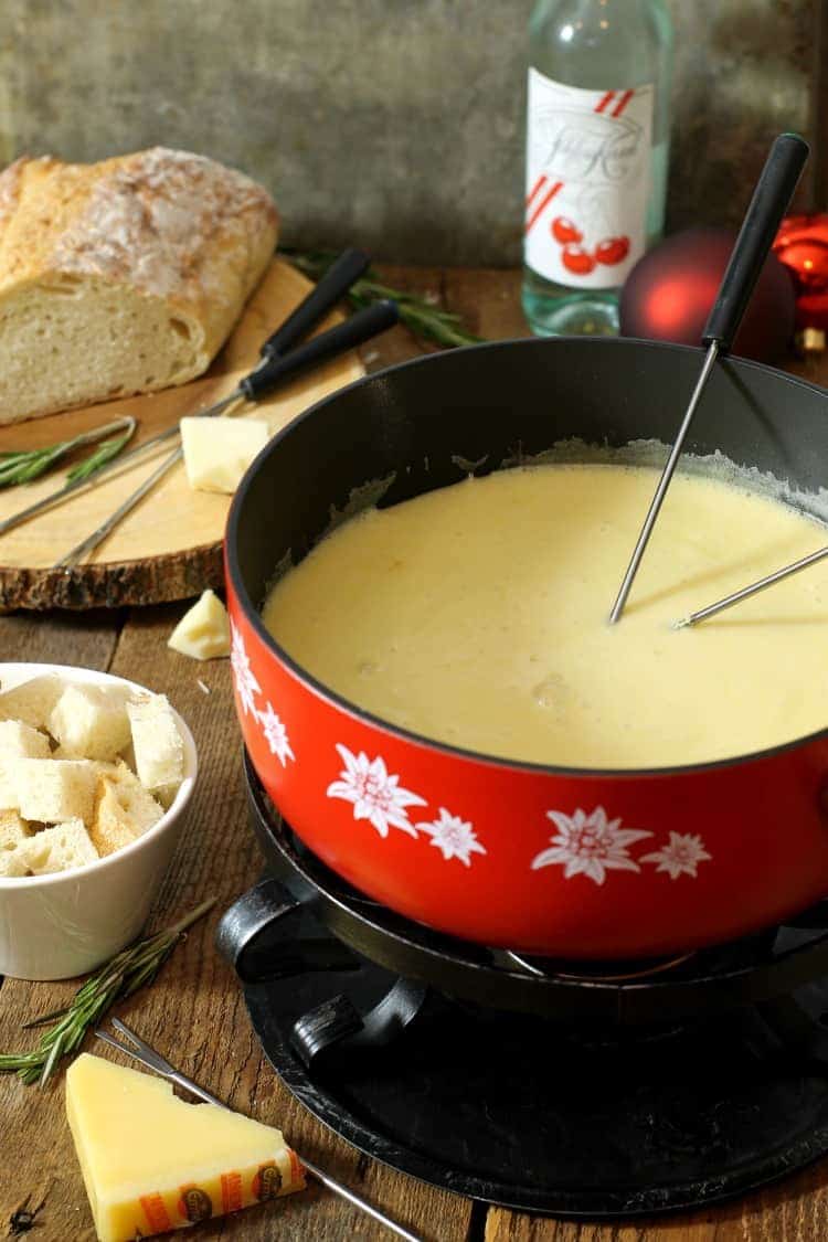 Authentic Swiss Cheese Fondue - Earth, Food, and Fire