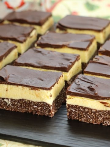 Nanaimo Bars are easy to make at home and a family favortite during the holidays