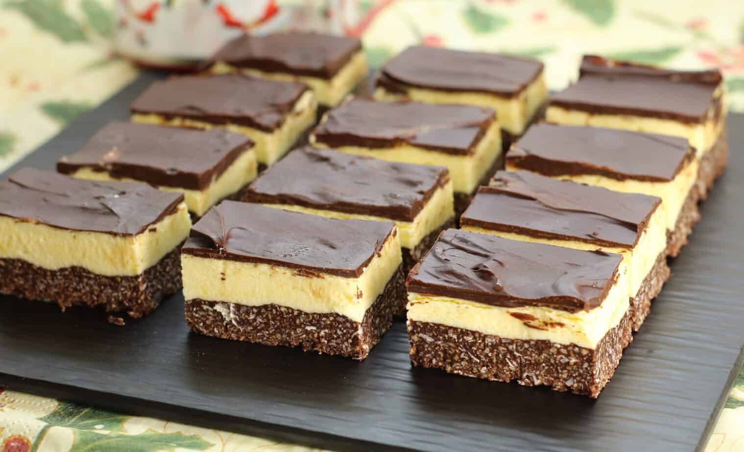 Nanaimo Bars are easy to make at home and a family favortite during the holidays