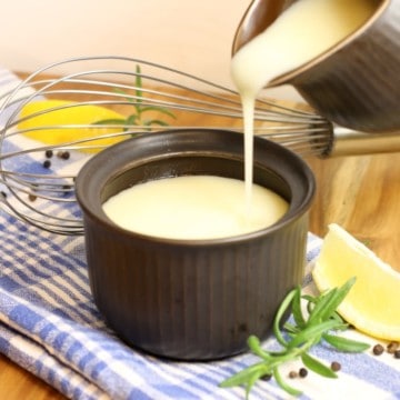 Veloute Sauce, one of the five Mother Sauces, is a delicious creamy sauce, the perfect garnish for any fancy meal.