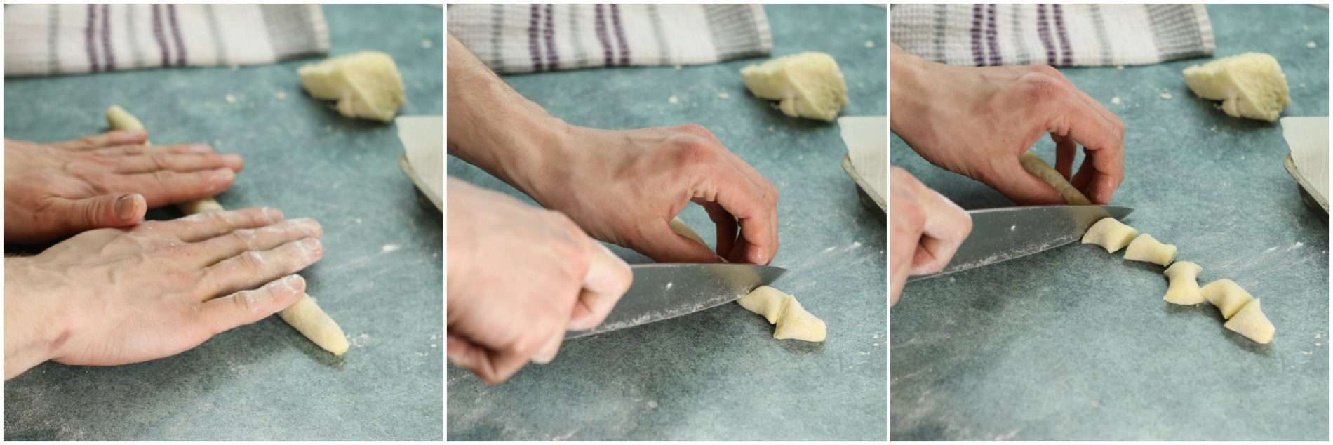 Rolling gnocchi is easy and fun! A great way to make pasta at home.
