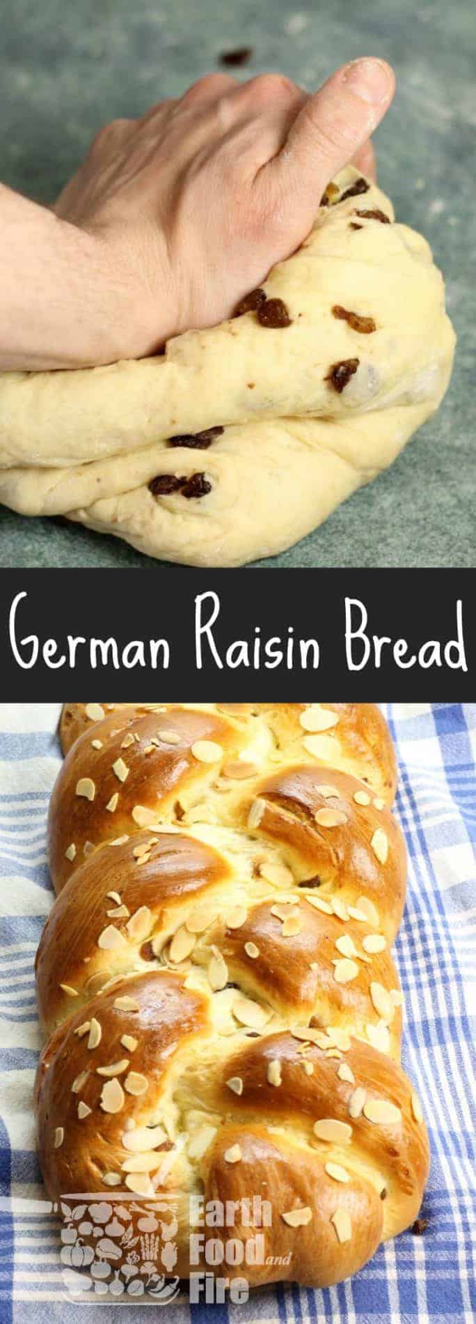 German Rosinenbrot (Raisin Bread) - Earth, Food, and Fire