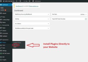 Search the wordpress plugin directory for easy plugin installation