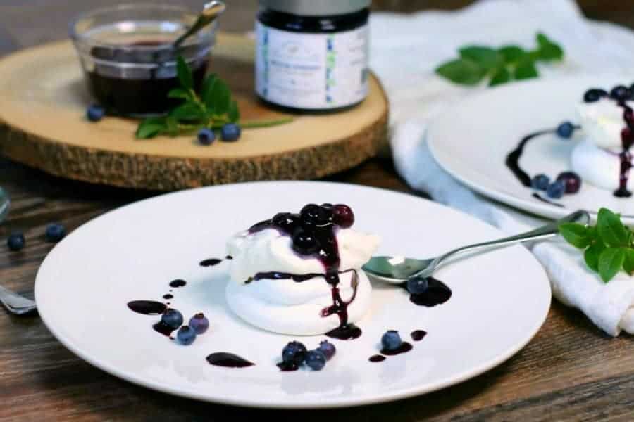 An elegant looking, yet simple to make blueberry pavlova recipe. The ideal summer dessert to enjoy with friends, or to impress with on a special occasion.