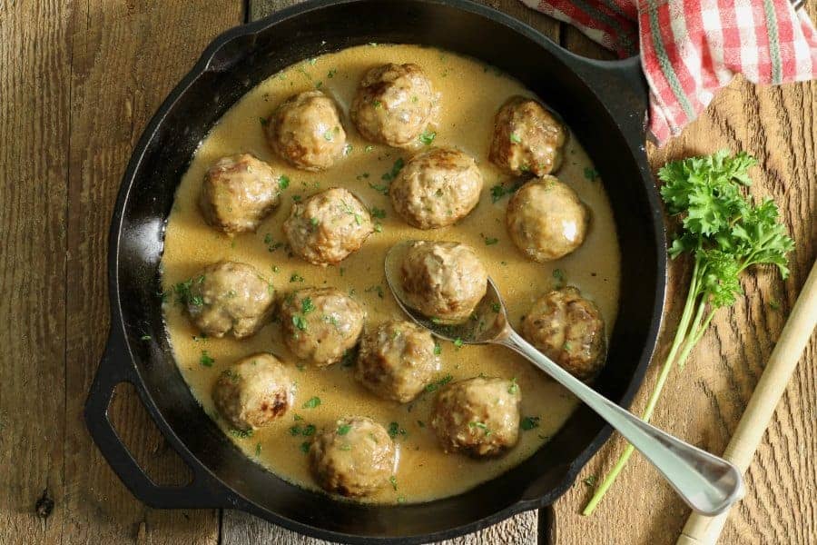 Freezer Friendly Gluten Free Swedish Meatballs - Earth, Food, and Fire