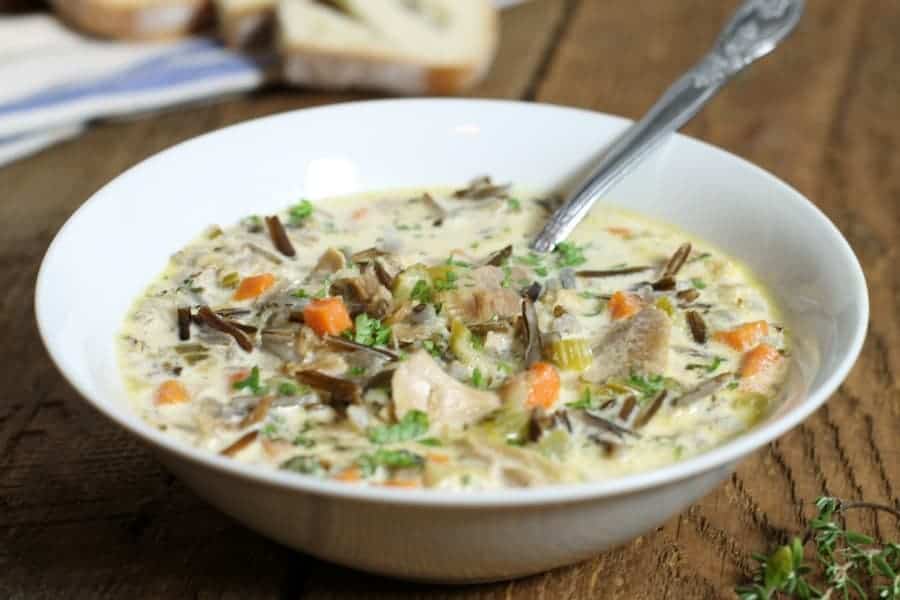 Leftover Turkey & Wild Rice Soup