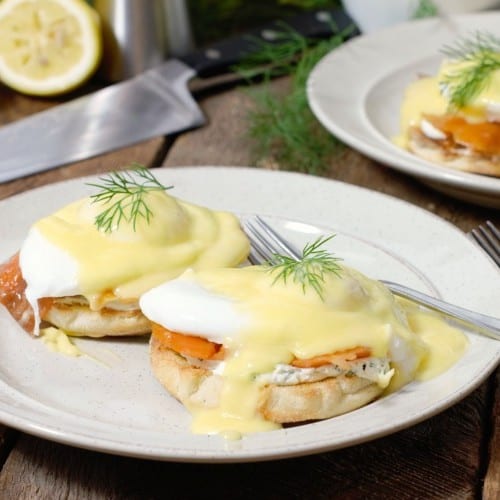 Smoked Salmon Eggs Benedict (Eggs Royale) Earth, Food, and Fire