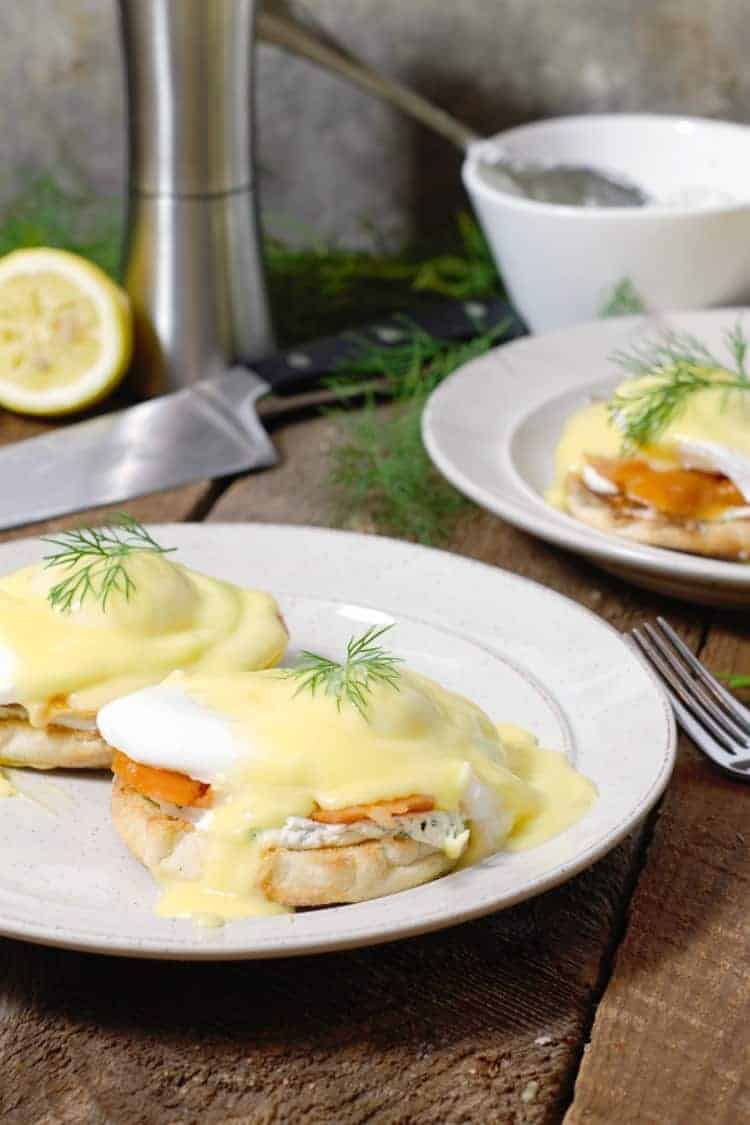 Smoked Salmon Eggs Benedict (Eggs Royale) Earth, Food, and Fire