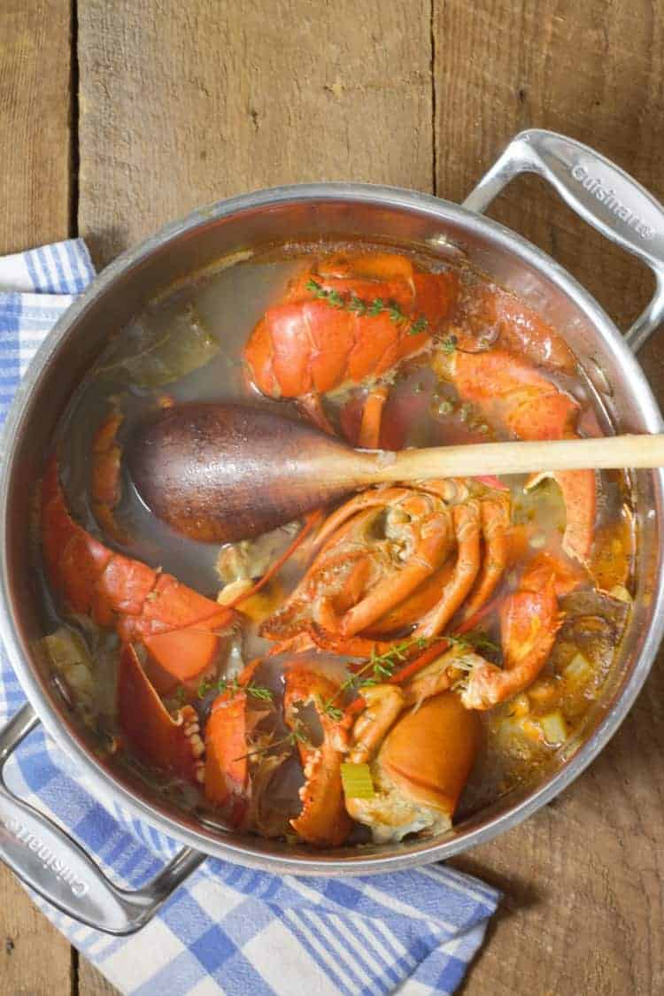 Homemade Lobster Stock Earth, Food, and Fire