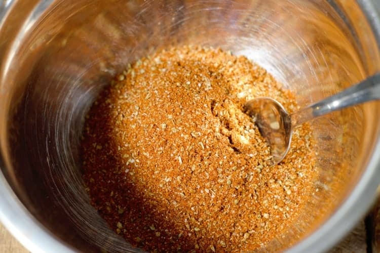 fajita spice mixed together in a bowl