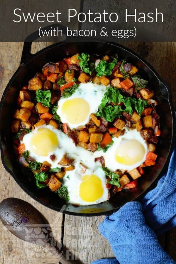 Sweet Potato Hash With Bacon and Eggs - Earth, Food, and Fire