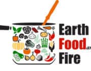 Earth. Food and Fire logo