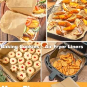 Versatile 200 Pcs Parchment Paper Baking Sheets, great for wrapping food, food placing, baking, cookies, air fryer liners