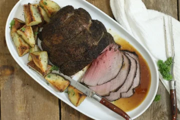 Coffee rubbed sirloin tip roast
