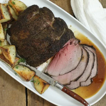 Coffee rubbed sirloin tip roast