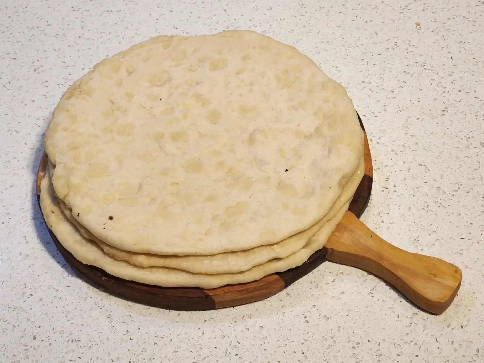 Prebaked homemade pizza bases