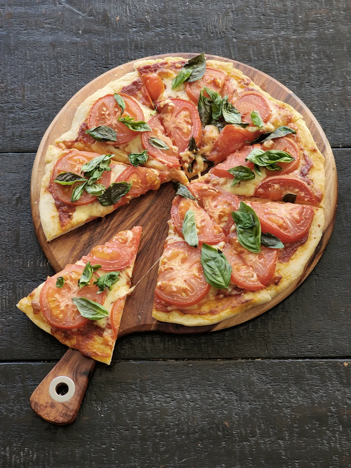 Homemade pizza Margherita