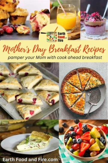 Mother's Day Breakfast Recipes: Pamper Your Mum With Cook Ahead Breakfast - muffins, juice, chia pudding, fruit salad, scones, quiche