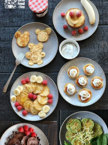 Easy Mini Pancakes + Sweet and Savory Variations