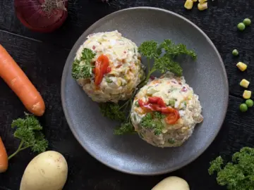 Potato salad recipe served