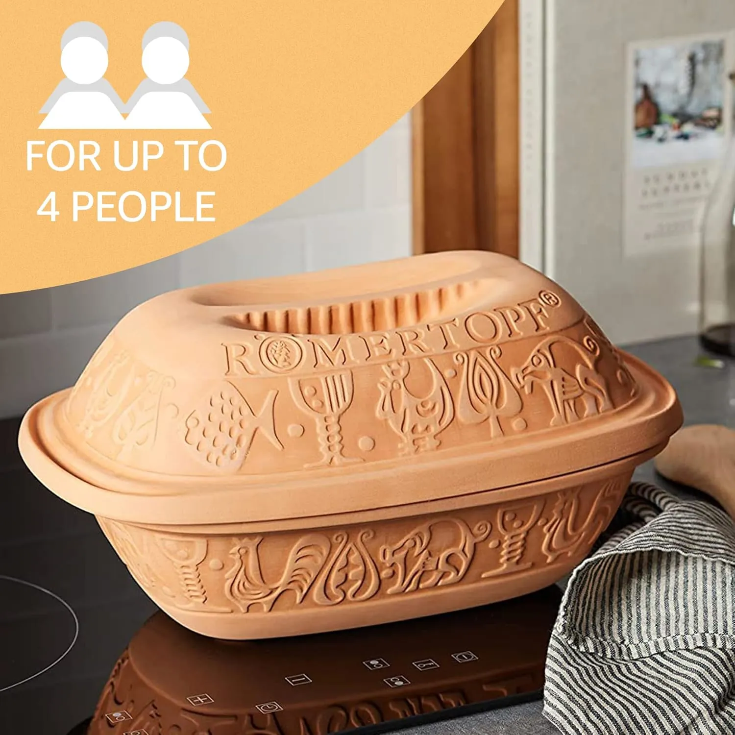 Romertopf Clay Pot Roaster &ndash; up to 4 people