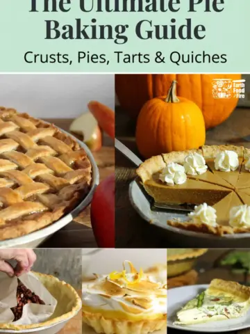 Baking a Pie: apple and pumpkin pies, lemon meringue tarts and quiche