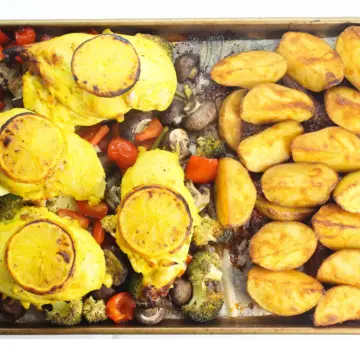 Chicken and Vegetable Sheet Pan - the one-pan meal cooked
