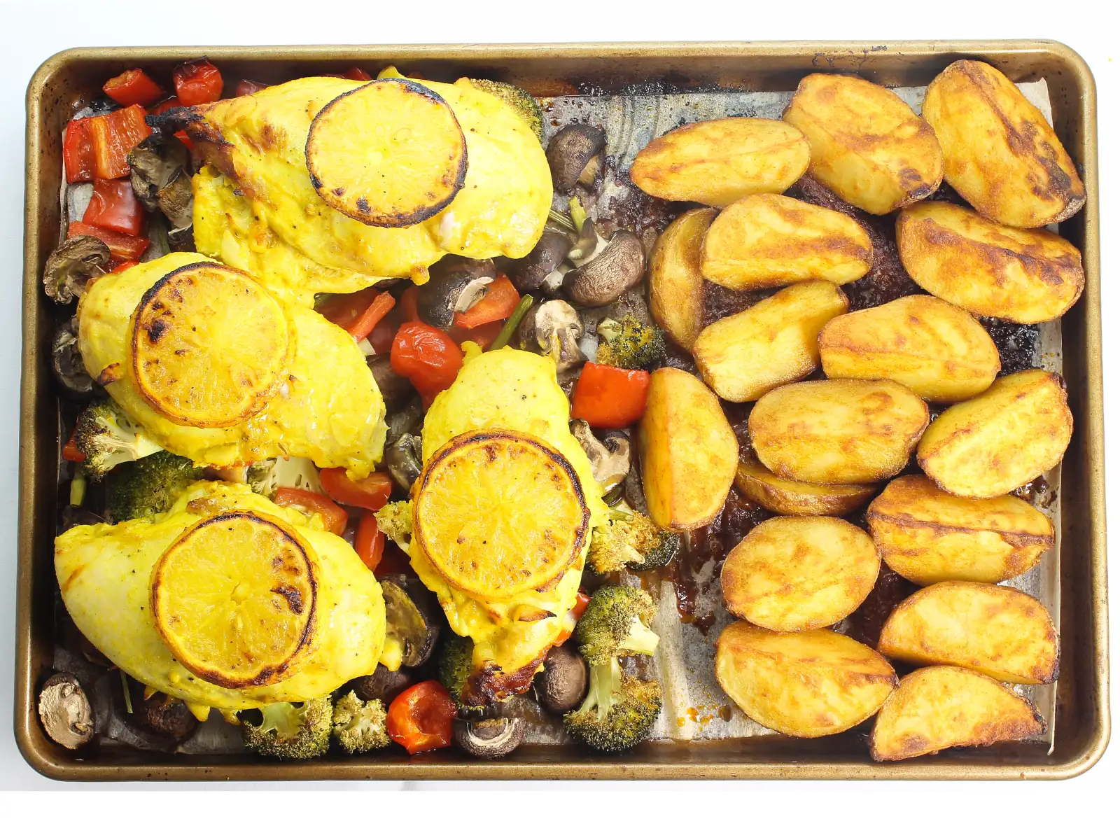Chicken and Vegetable Sheet Pan - the one-pan meal cooked