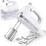 Lord Eagle Hand Mixer Electric 400W, 5-Speed with Storage Case and 5 Attachments