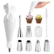 Reusable Piping Bags and Tips Set