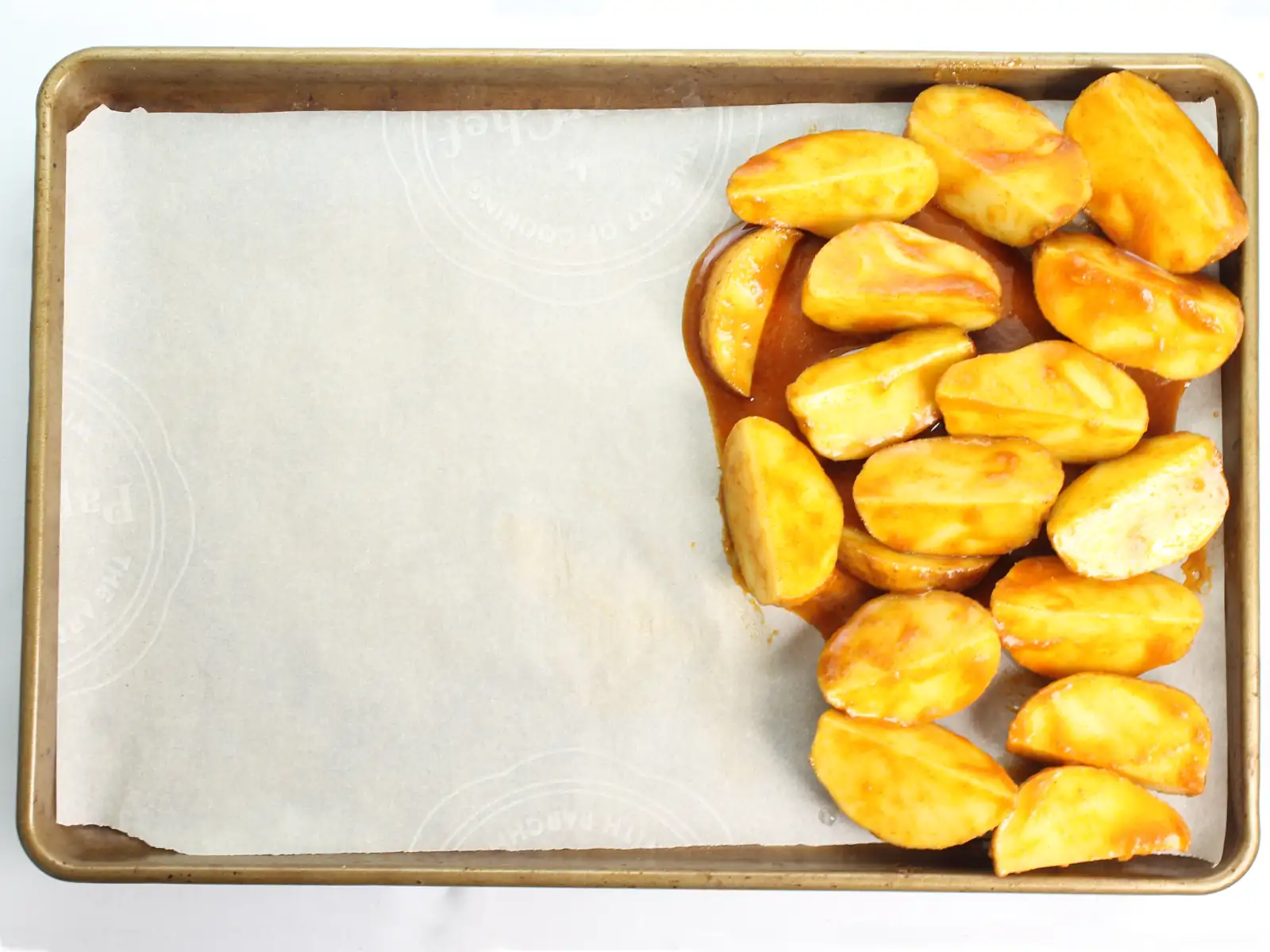 Sheet pan with potatoes