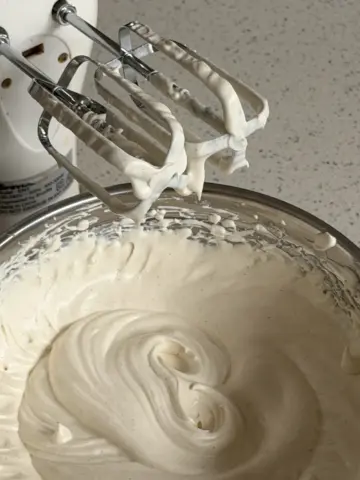 Vanilla Crème Fraîche cake Filling mixed